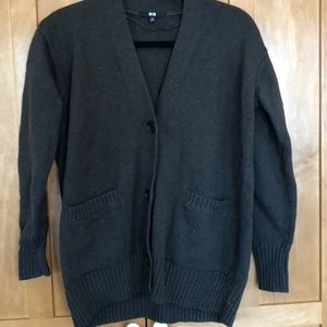 Dark olive green cartigan